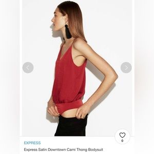 NWT Express Satin Thong bodysuit